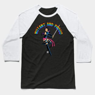 Psylocke Mutant And Proud Baseball T-Shirt